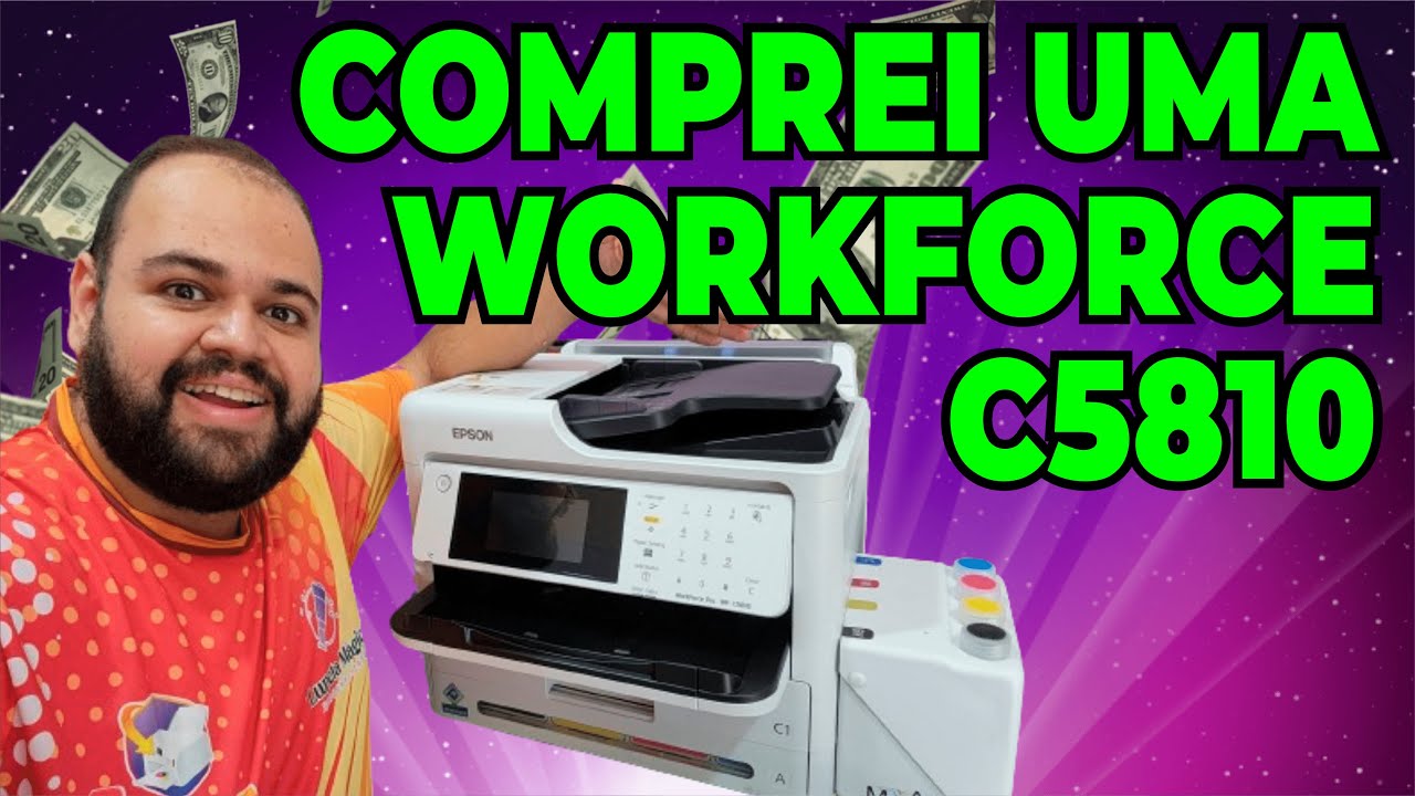 Epson WorkForce C5810 - Unboxing, Inicialização e Instalação!