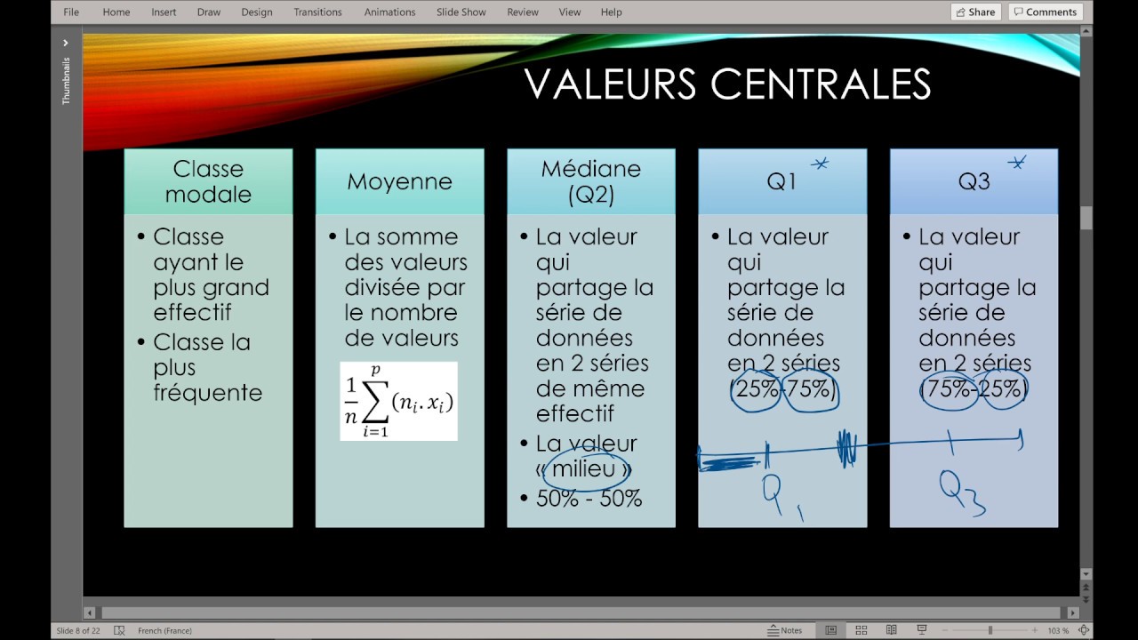 Les statistiques en quatrième secondaire + extra