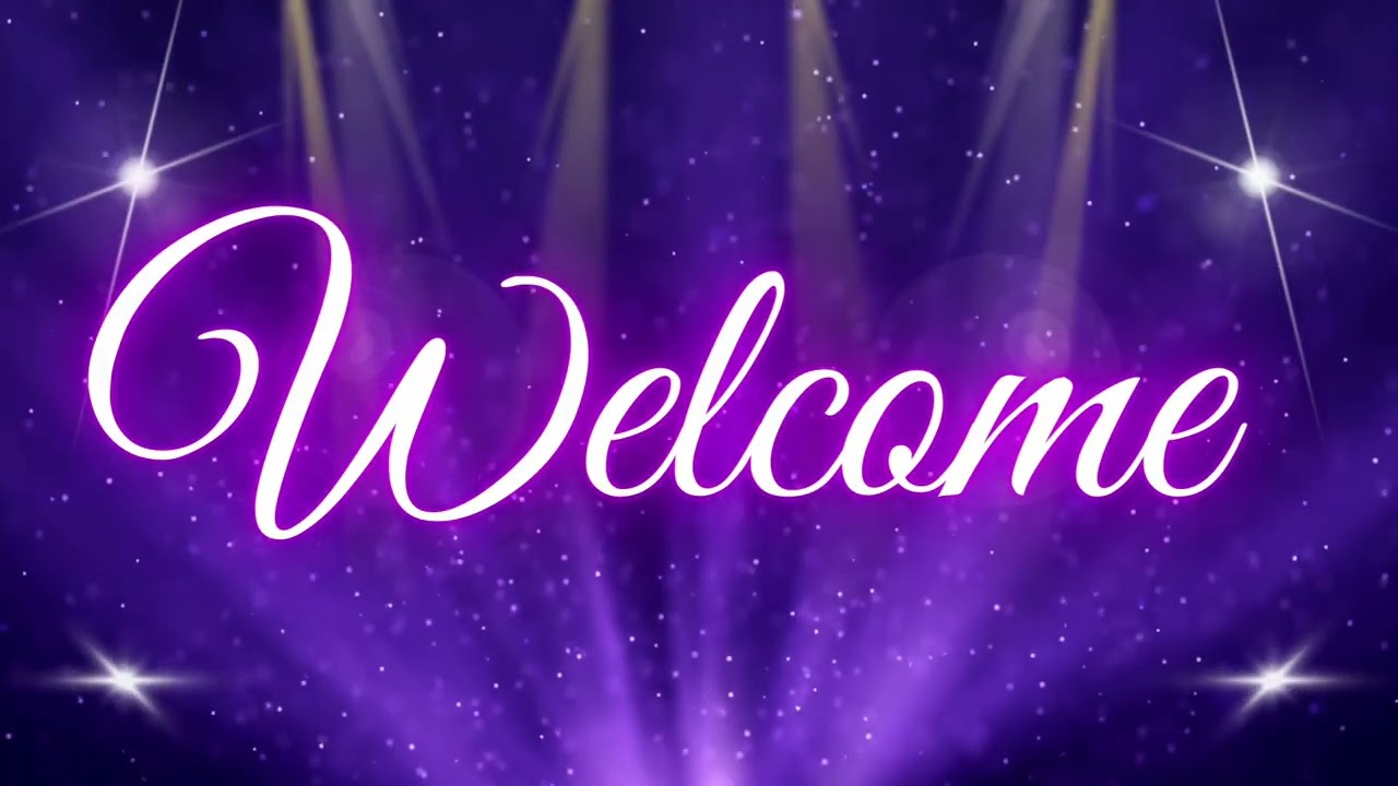Welcome Digital Banner – Background / Display Video (1 Hour Loop)
