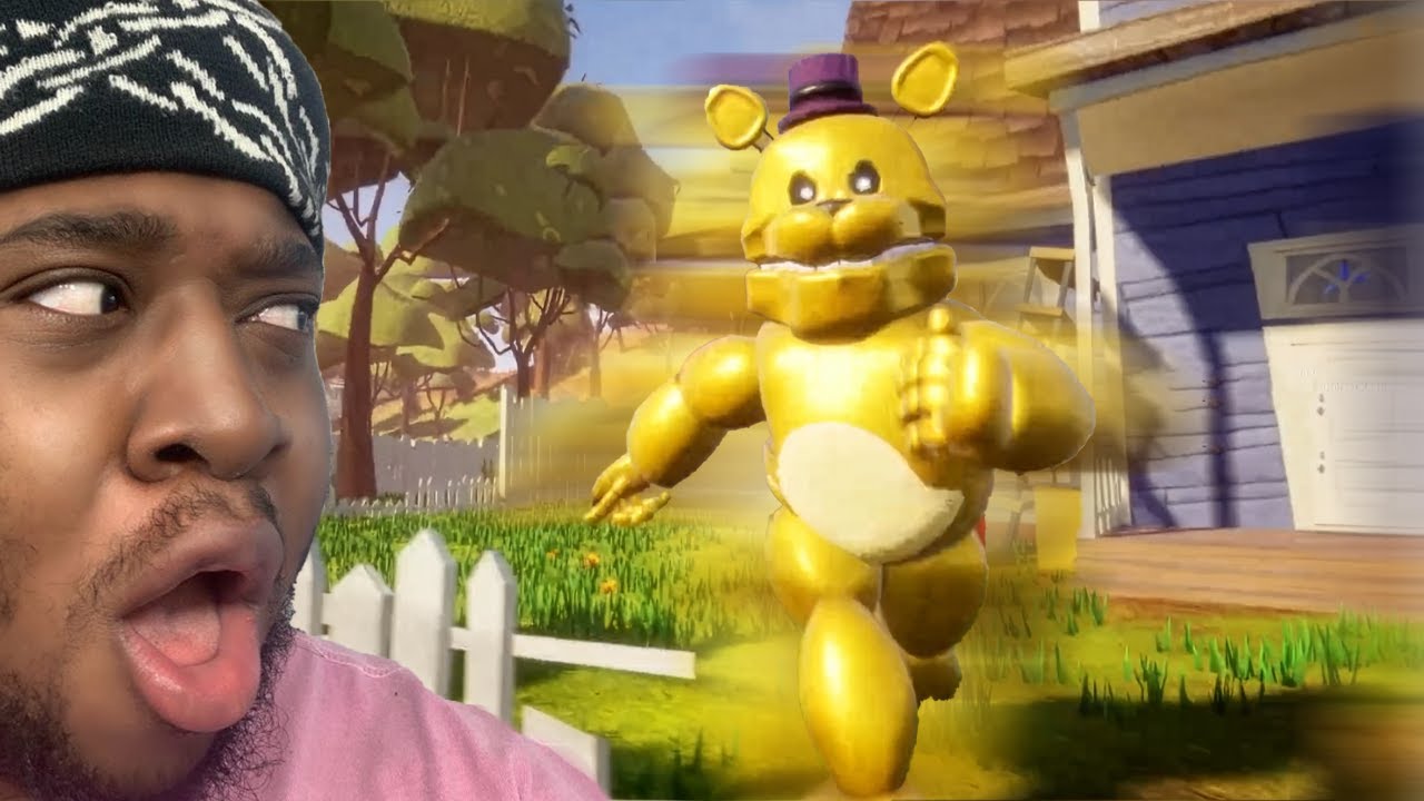 Наконец-то победил Голден Фредди в Hello Neighbor.