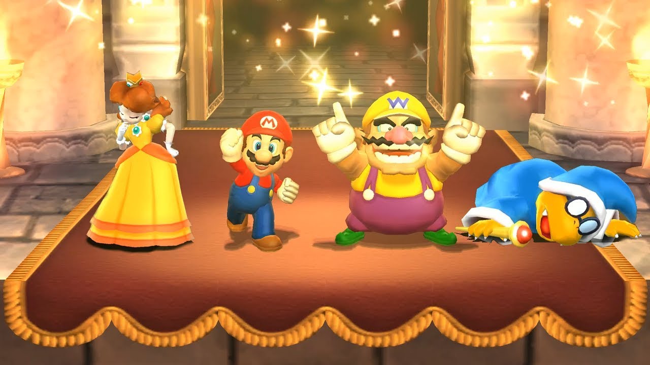 Mario Party 9 Boss Rush - Mario vs Daisy vs Wario vs Kamek| Cartoons Mee