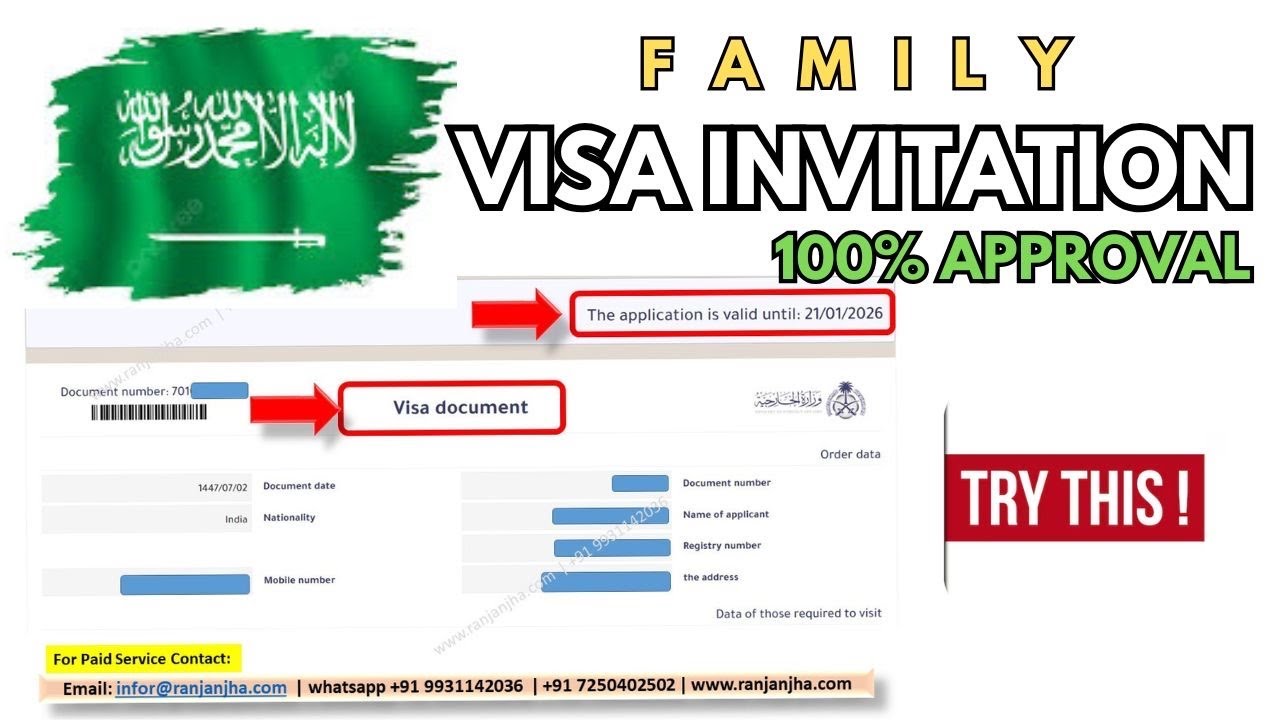 Saudi Family visa invitation | COMMON MISTAKES | 2025-2026 [हिंदी]