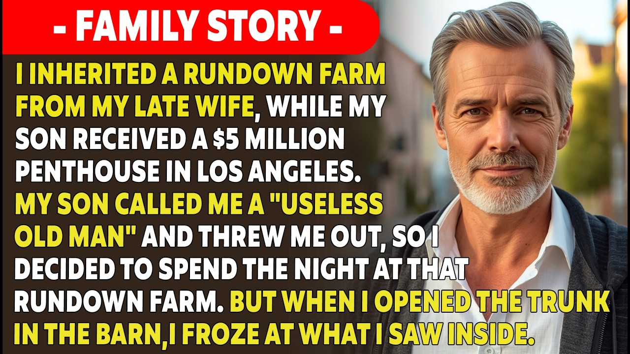 I Inherited A Run-Down Farm While My Son Got A $5M Penthouse — But When I Opened The Trunk...