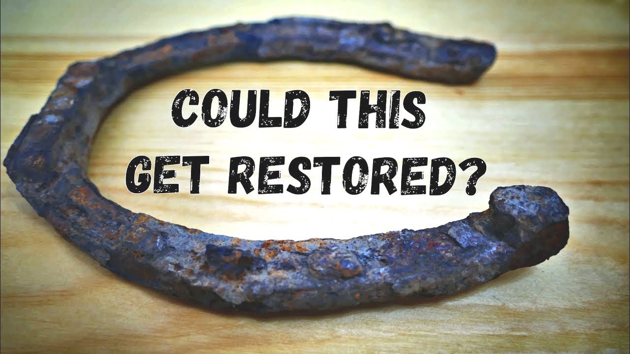 Antique Horseshoe Restoration. One Month in Evapo-Rust!