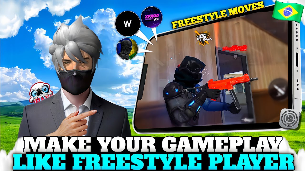 MAKE YOUR GAMEPLAY LIKE 🇧🇷 FREESTYLE PLAYRE 😱💯|| HOW TO BECOME A REAL FREESTYLE PLAYER🤯 || FREE FIRE