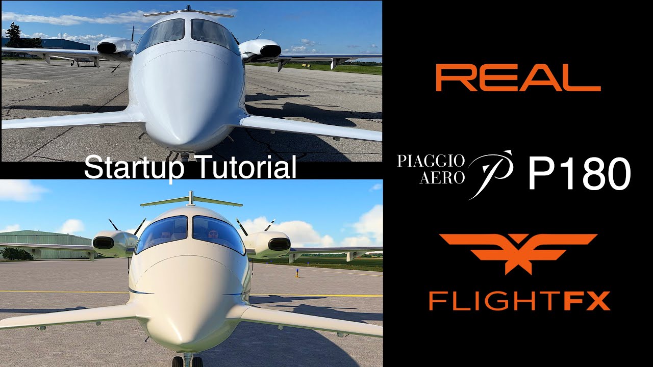 Real and FlightFX P180 Startup Sound Comparison | Cold and Dark Start at CYSN Step by Step Tutorial