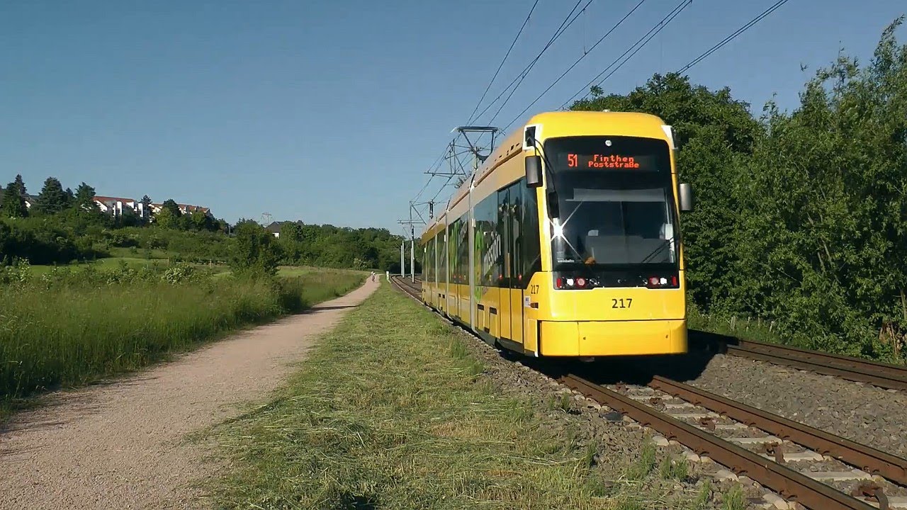 Straßenbahn Mainz - Die Strecke Poststraße - Gemarkungsgrenze (Linie 51) (2012) (HD)