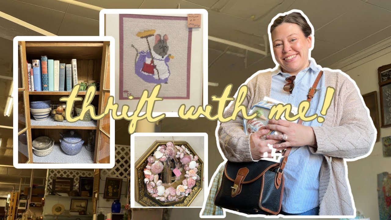 Goodwill shopping & antiquing in Maine! Cottagecore aesthetic 