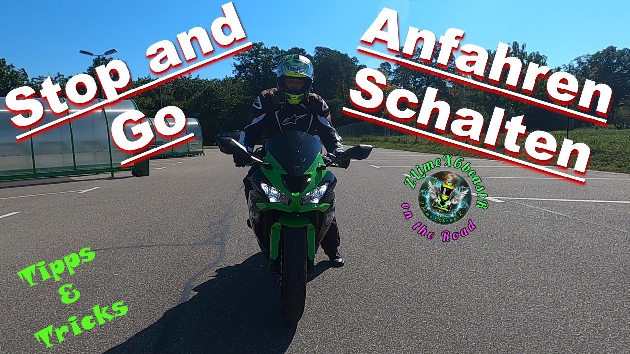 💡⁉️Motorrad fahren lernen: Anfahren, Schalten, Stop and Go👌