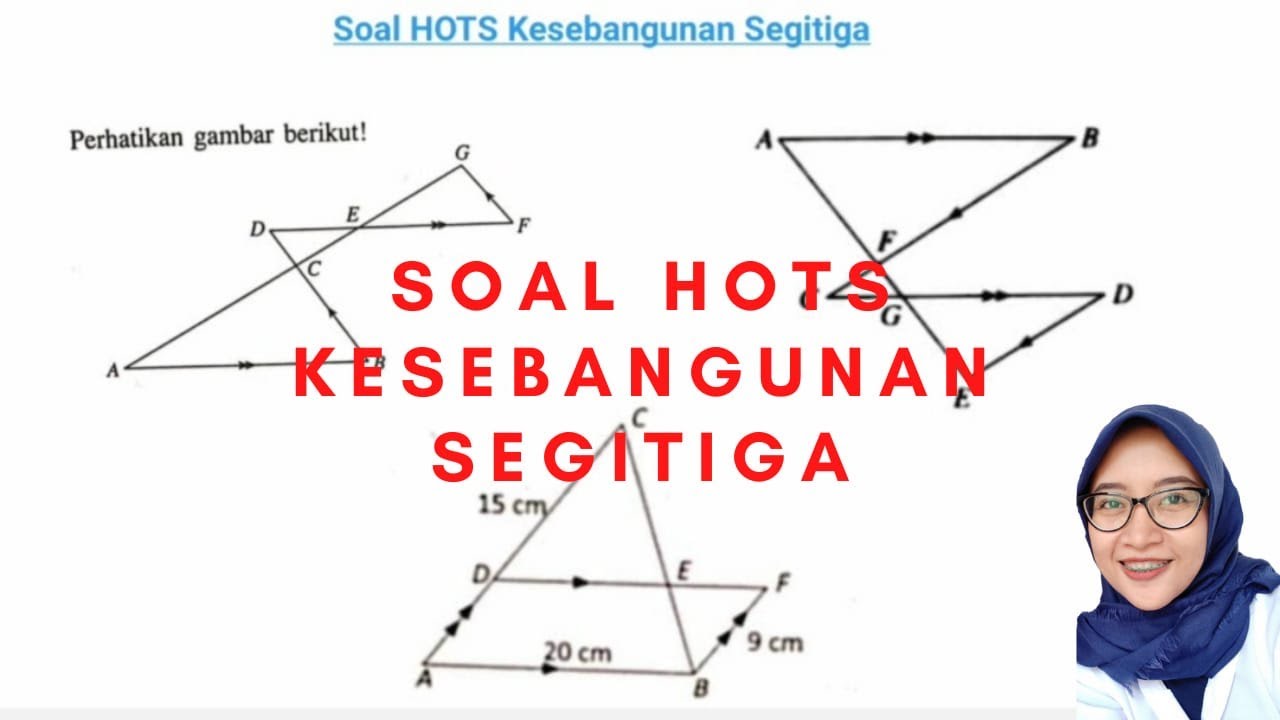 soal hots KESEBANGUNAN SEGITIGA