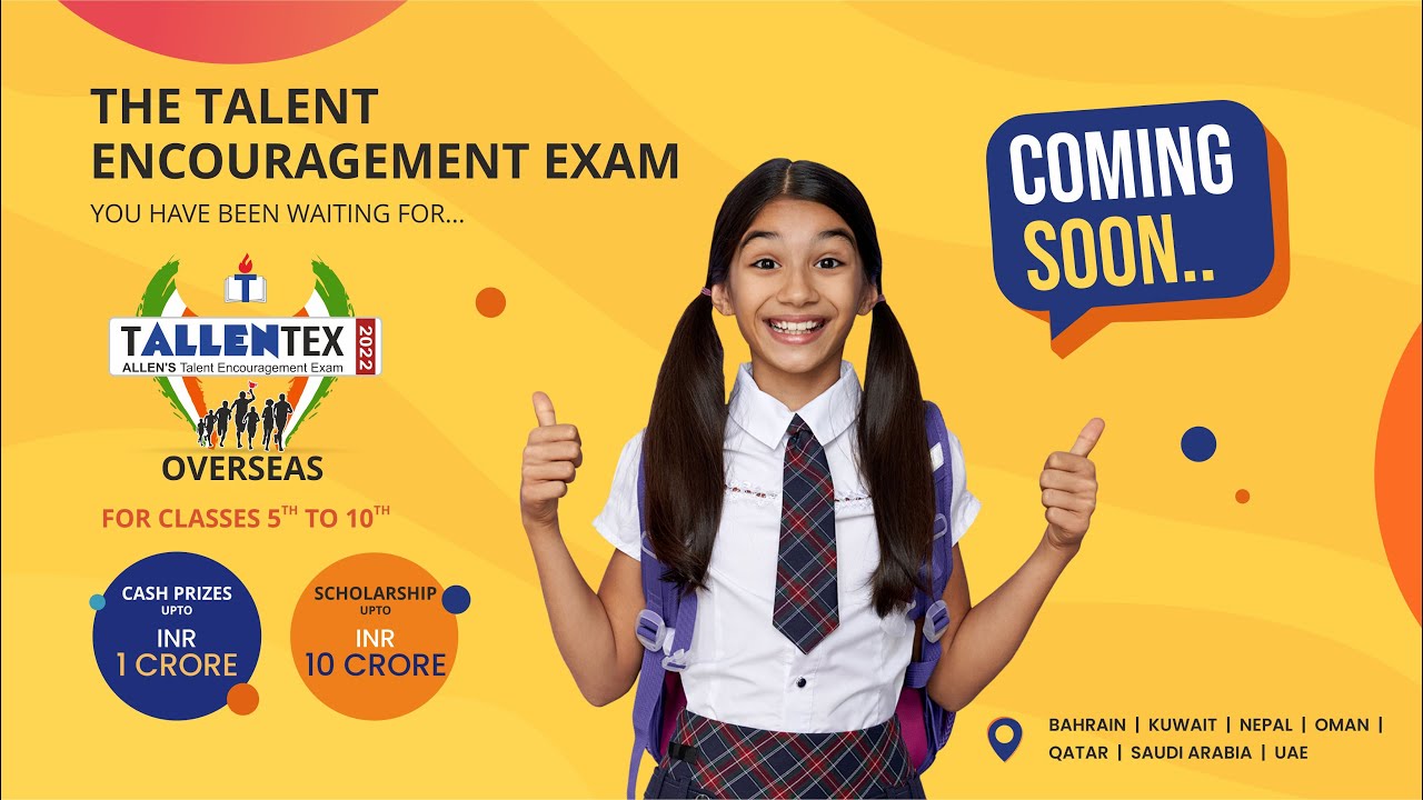TALLENTEX Overseas 2022 is coming SOON!! | Biggest Talent Search Exam for Grade 5th to 10th