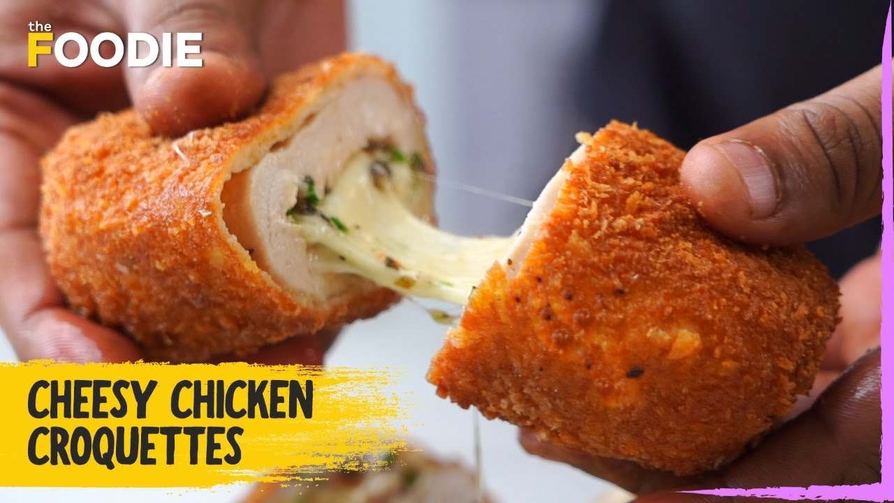 Cheesy Chicken Croquettes | Chicken Croquette Recipe | Monsoon Snacks | Yummy Chicken Recipe