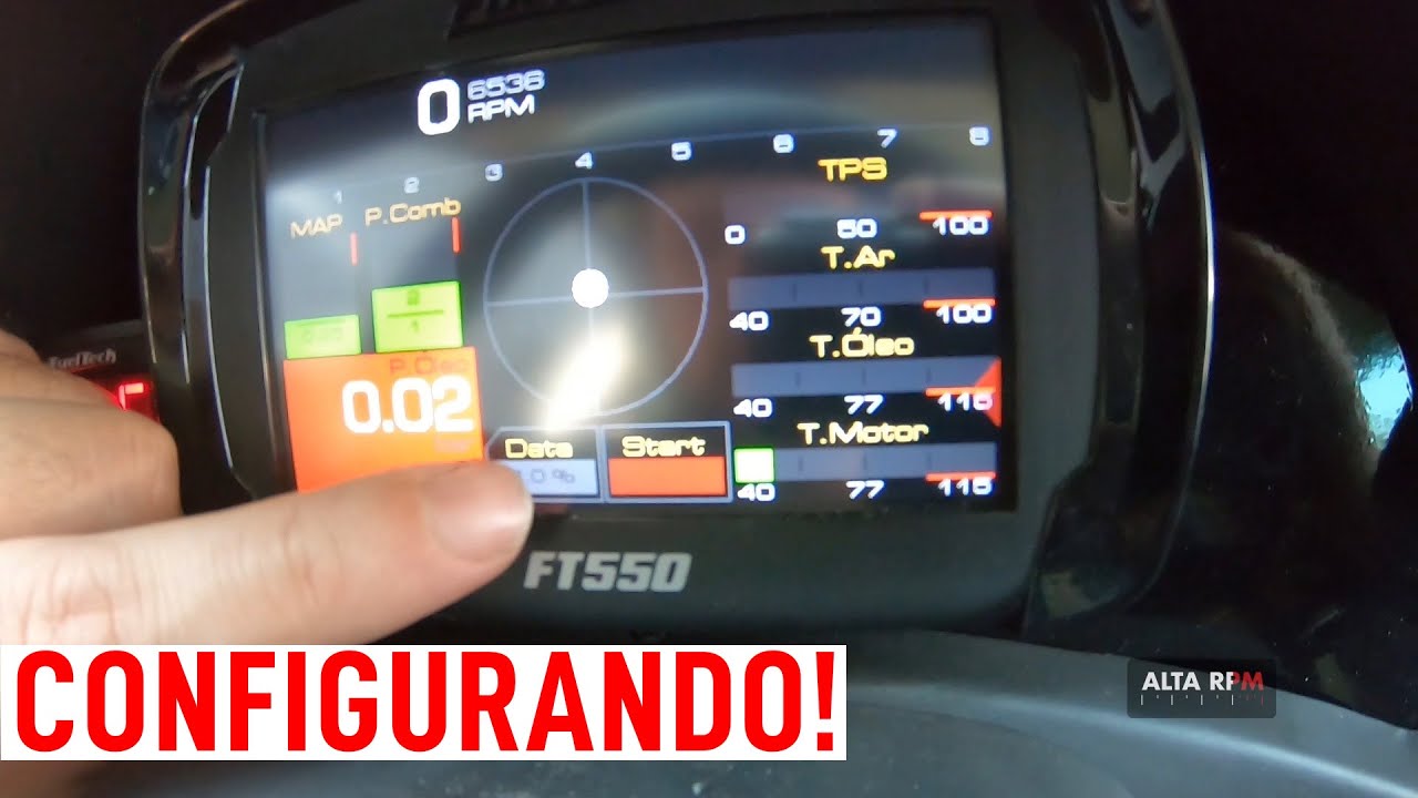 Configurando o painel da FT 550 - Corsa Alta RPM