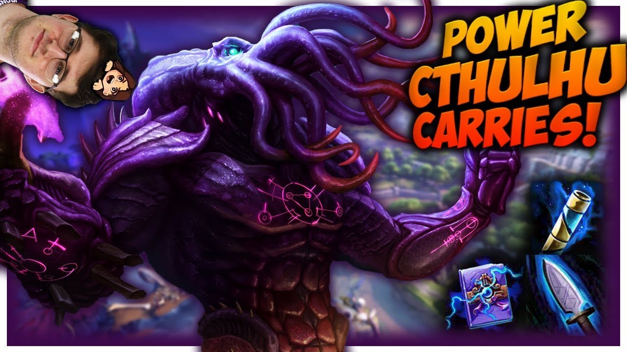 DAMAGE BUILD ON CTHULHU IS INSANE!! HARD CARRY SOLO