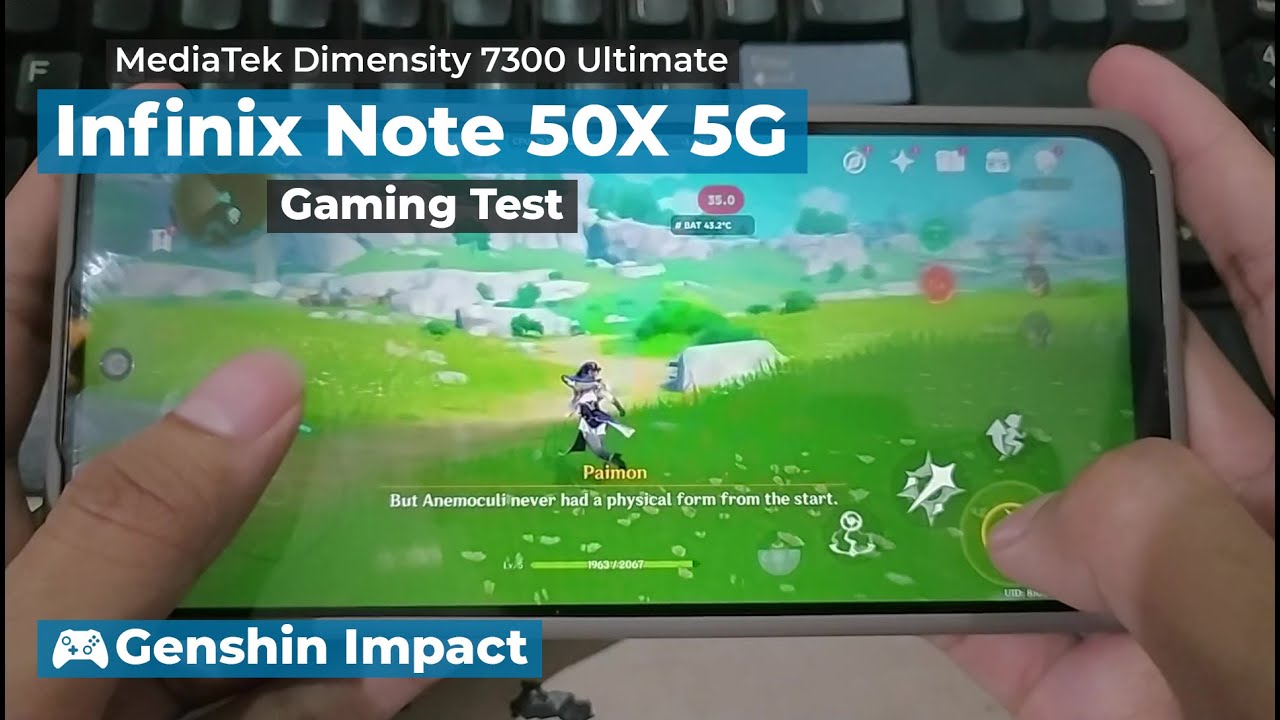 Genshin Impact on Infinix Note 50x Dimensity 7300 Ultimate | Game Testing