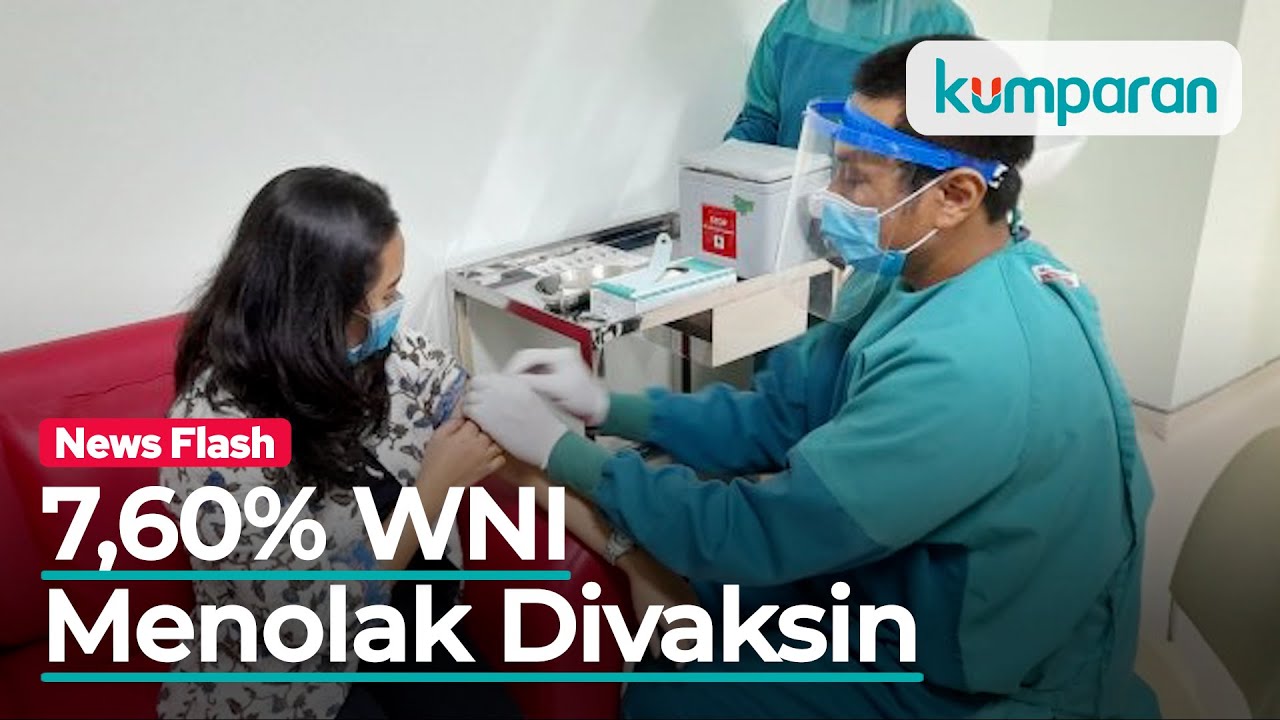 7,60% Warga Indonesia Menolak Divaksin Corona karena Khawatir Keamanan