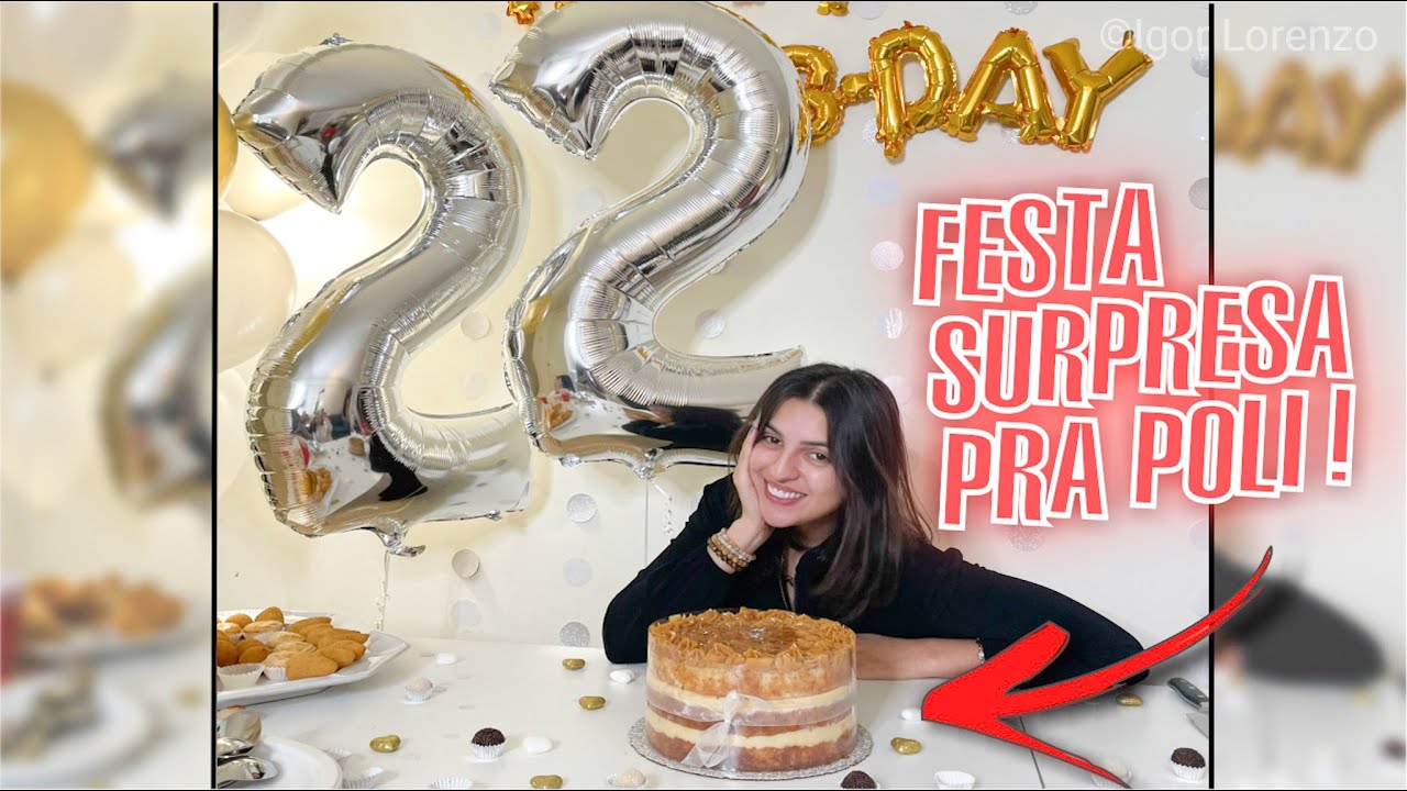 ANIVERSÁRIO SURPRESA PARA POLIANA LANDIM - Ela amou!!!