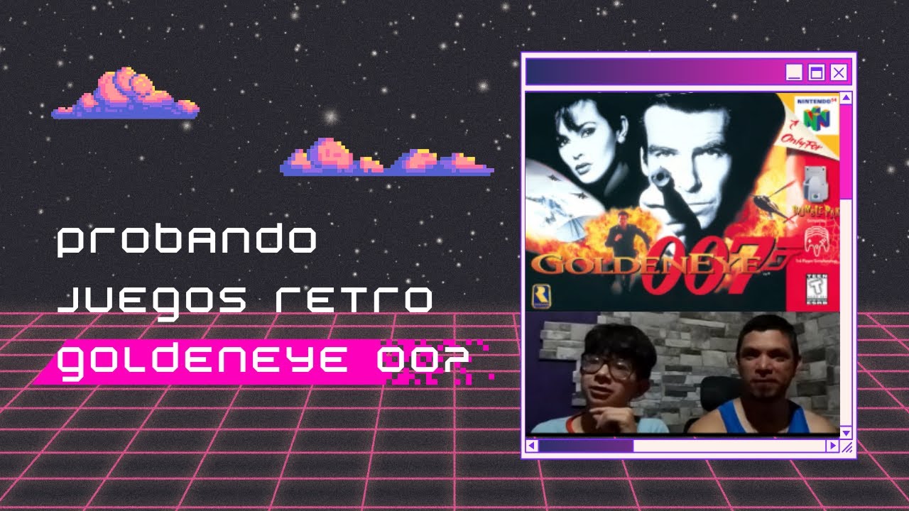 Juego clásico Golden eye 007 de Nintendo 64 con André