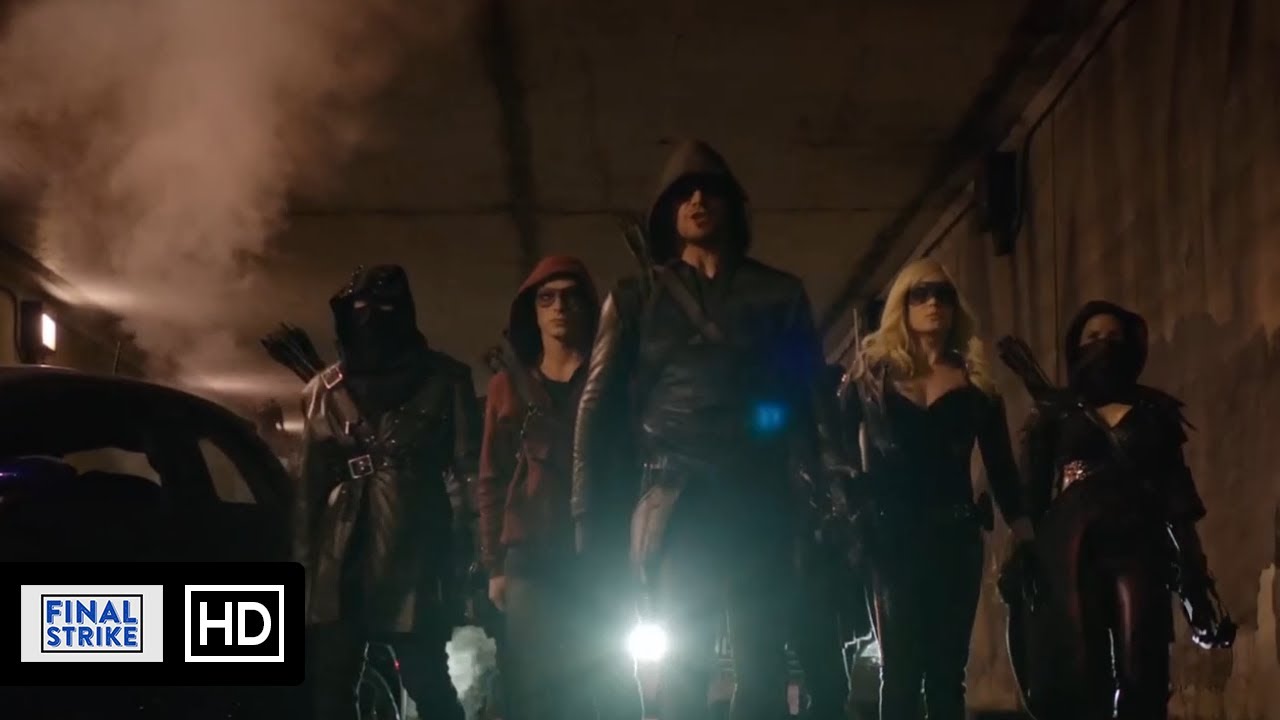 Team Arrow Battles The Mirakuru Soldiers Scene | Arrow 2x23