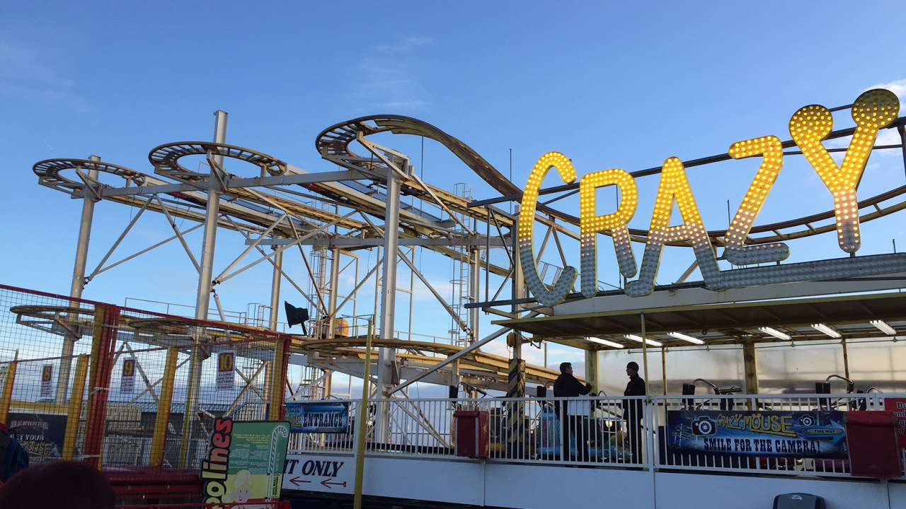 Crazy Mouse Brighton Pier On Ride POV