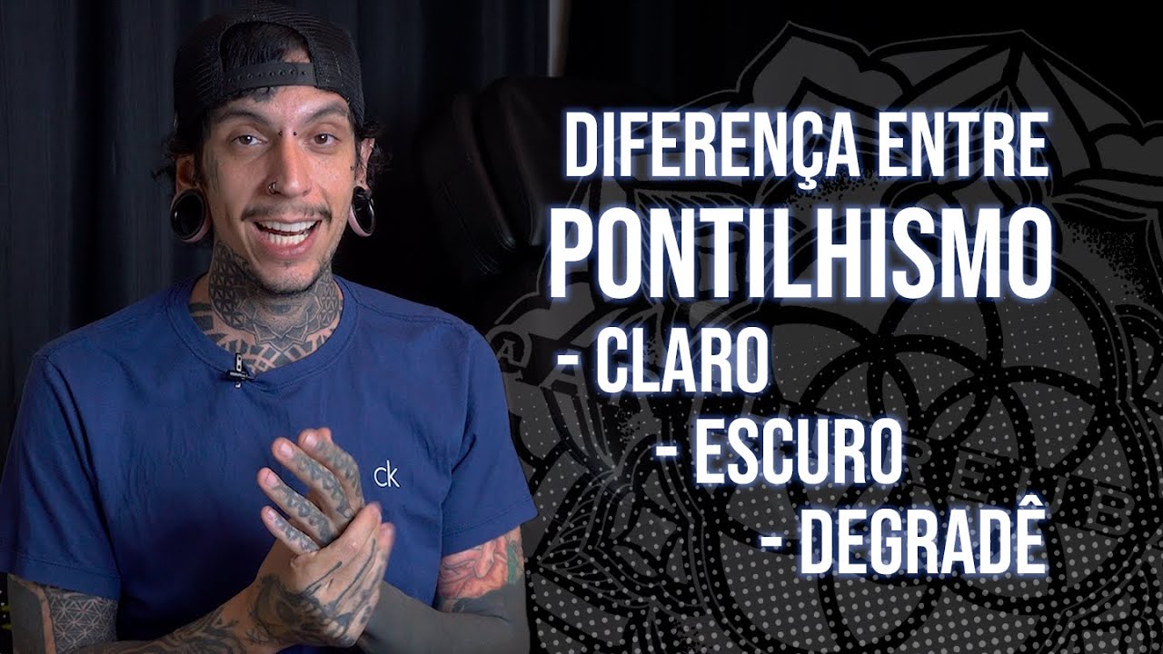 A DIFERENÇA ENTRE PONTILHISMO TATTOO (CLARO, ESCURO E DEGRADÊ)