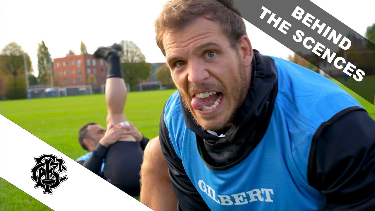 Exclusive Access: Coach Scott Robertson & Hamstring Stretches | Behind the Scenes | Barbarians F.C.