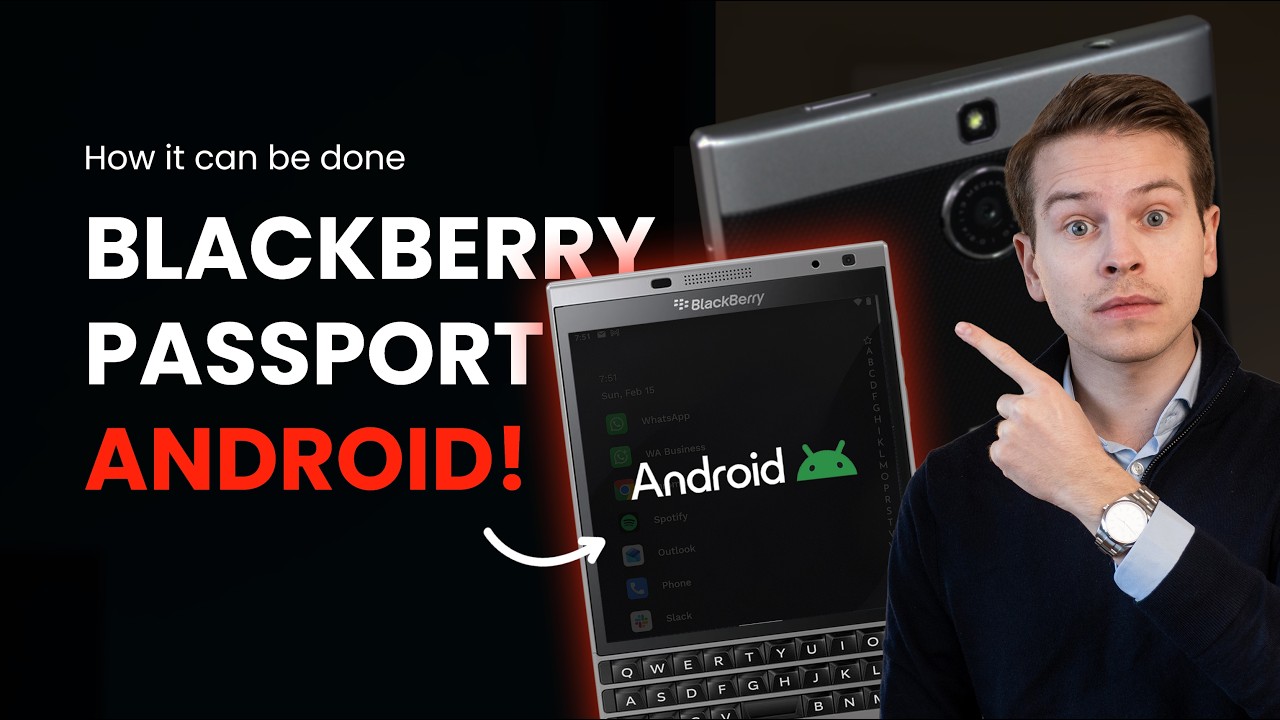 Использую Android BlackBerry Passport!