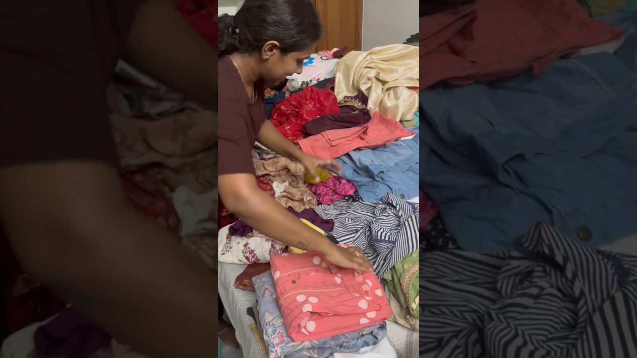 Let&rsquo;s organise my wardrobe || #ytshorts #youtube #viral #trending #randeeps #telugucontent #deepya