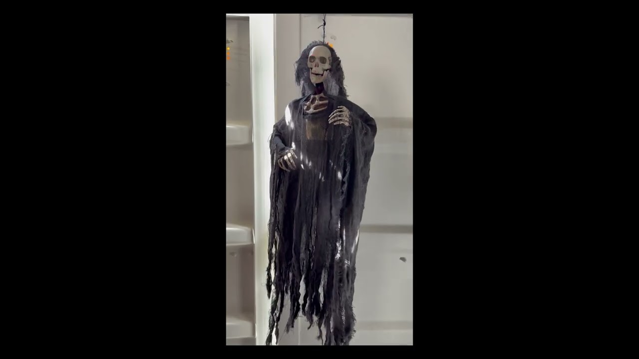 Hanging Animatronic Halloween Phantom - Up For Auction