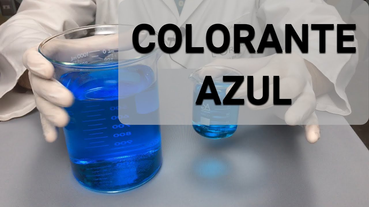Cómo preparar colorante Azul en agua y cómo usarlo