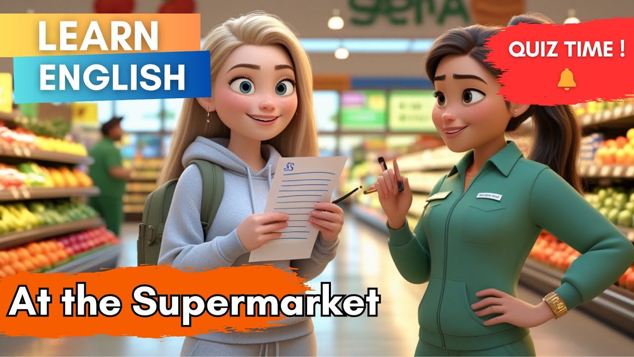 Learn English Through Story Level 2 - Fruit Vocabulary | Easy English Listening & Reading + Quiz