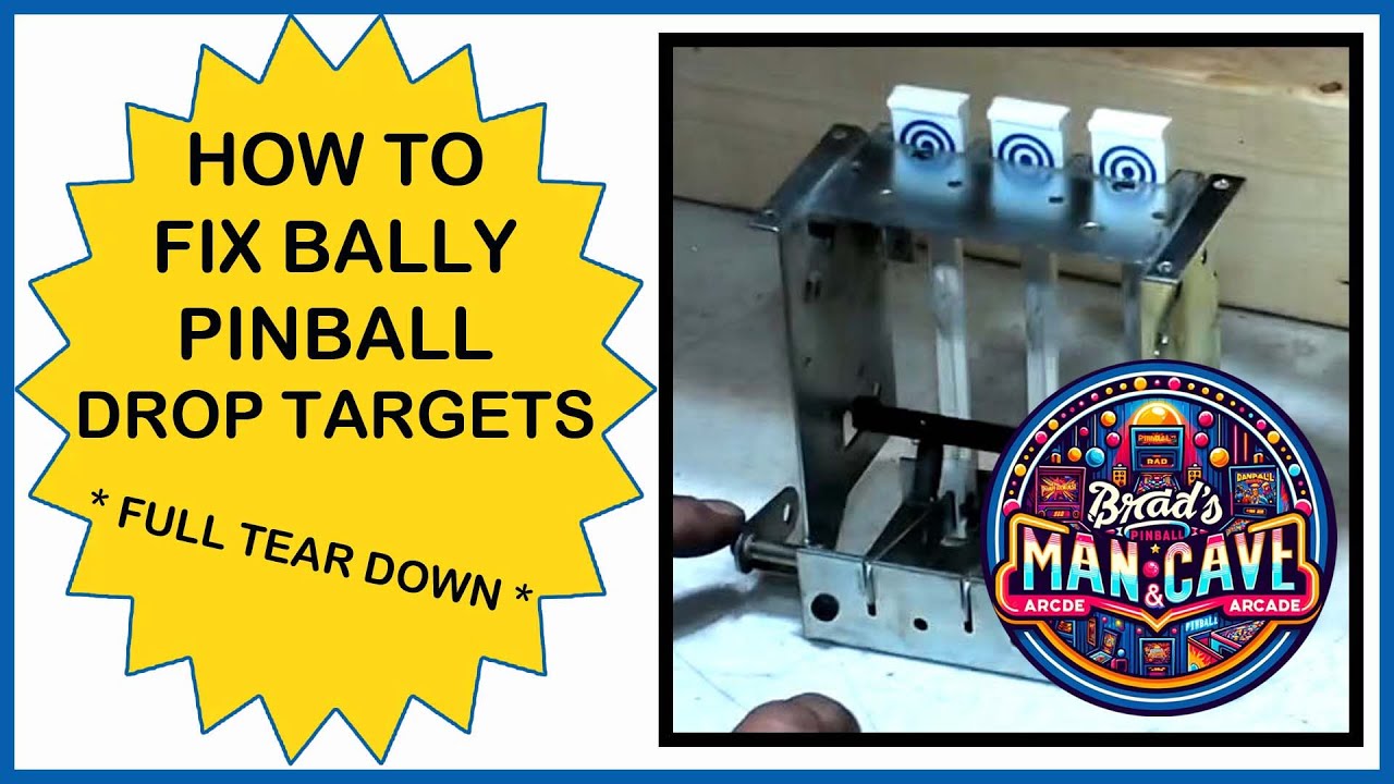 Bally Pinball Drop Target Repair | Complete Teardown & Fix for Stuck Targets