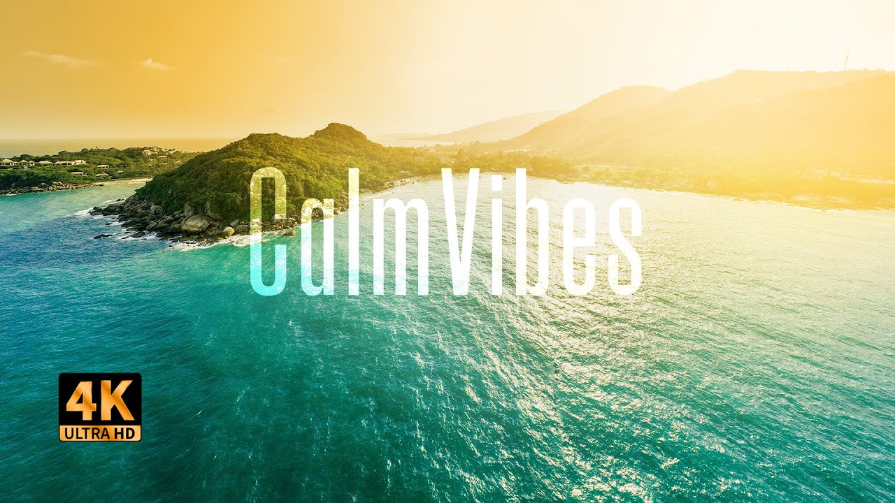 Relaxing Travel Video ✈️ Calm Flight & Journey to Thailand | Koh Samui Island 🌴