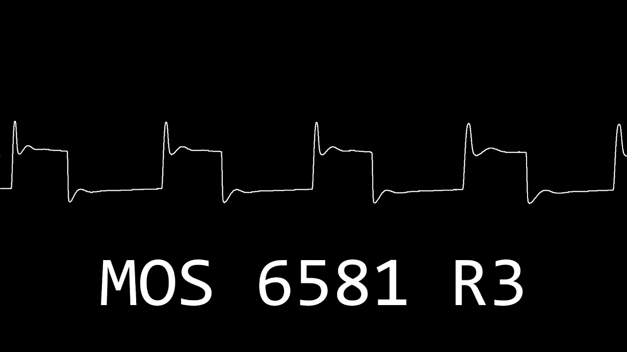 Oscilloscope Comparison of 4 Different SID Chips (Real SID Recordings)