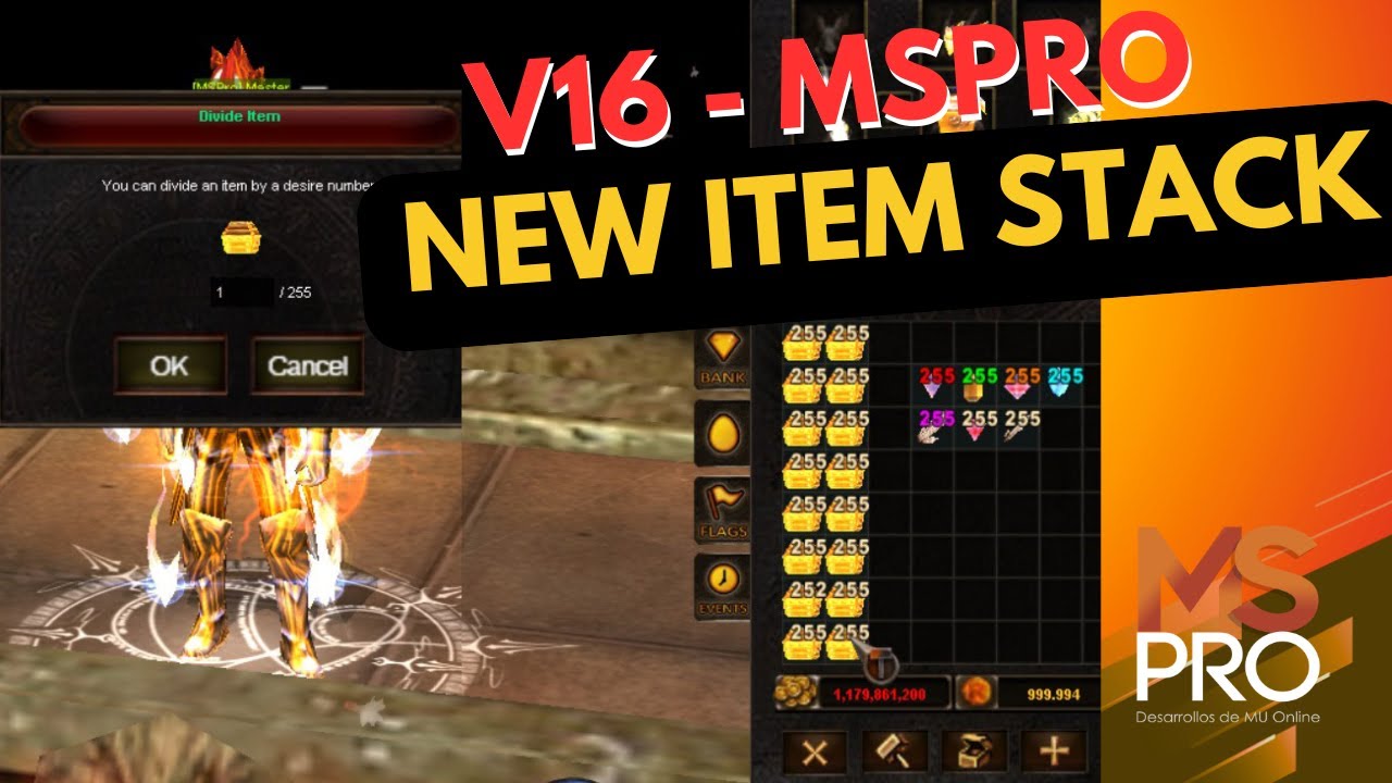 MSPro V16 - New Item Stack