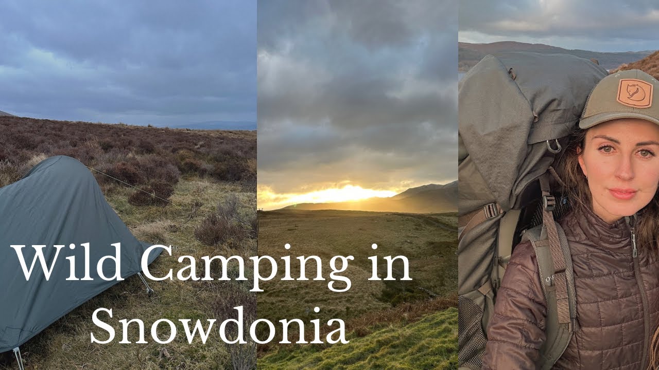 Winter Wild camping in the mountains of Snowdonia ⛰ Wind and Snow in my new tiny tent!