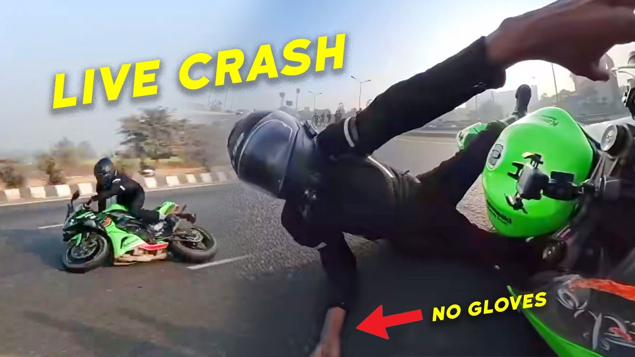 KAWASAKI ZX6R Superbike badly Crashed 😭 RIDER SAFE but..⚠️‼️