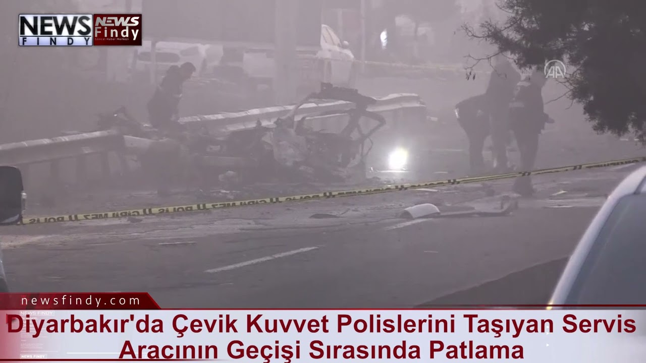 Diyarbakır'da Çevik Kuvvet Polislerini Taşıyan Servis Aracının Geçişi Sırasında Patlama