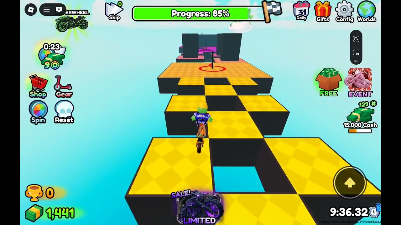 Obby but im on a scooter!