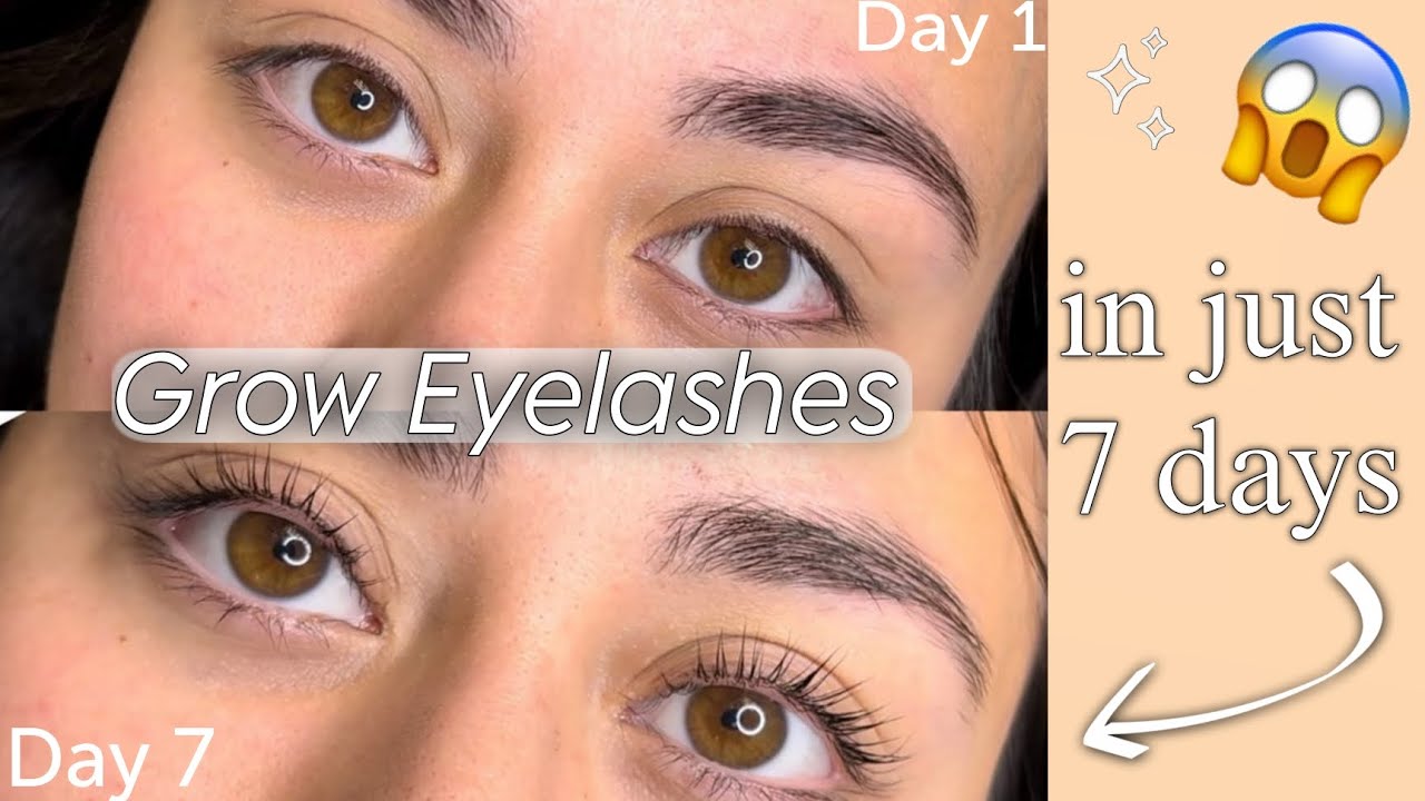 How to grow long eyelashes naturally at home in just 7 days | Grow Eyelashes Long and thick