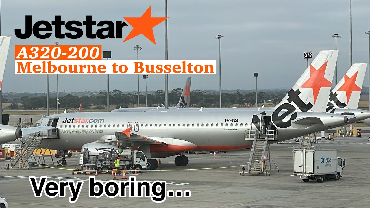 Jetstar's A320 for 4 HOURS is BORING | Melbourne to Busselton