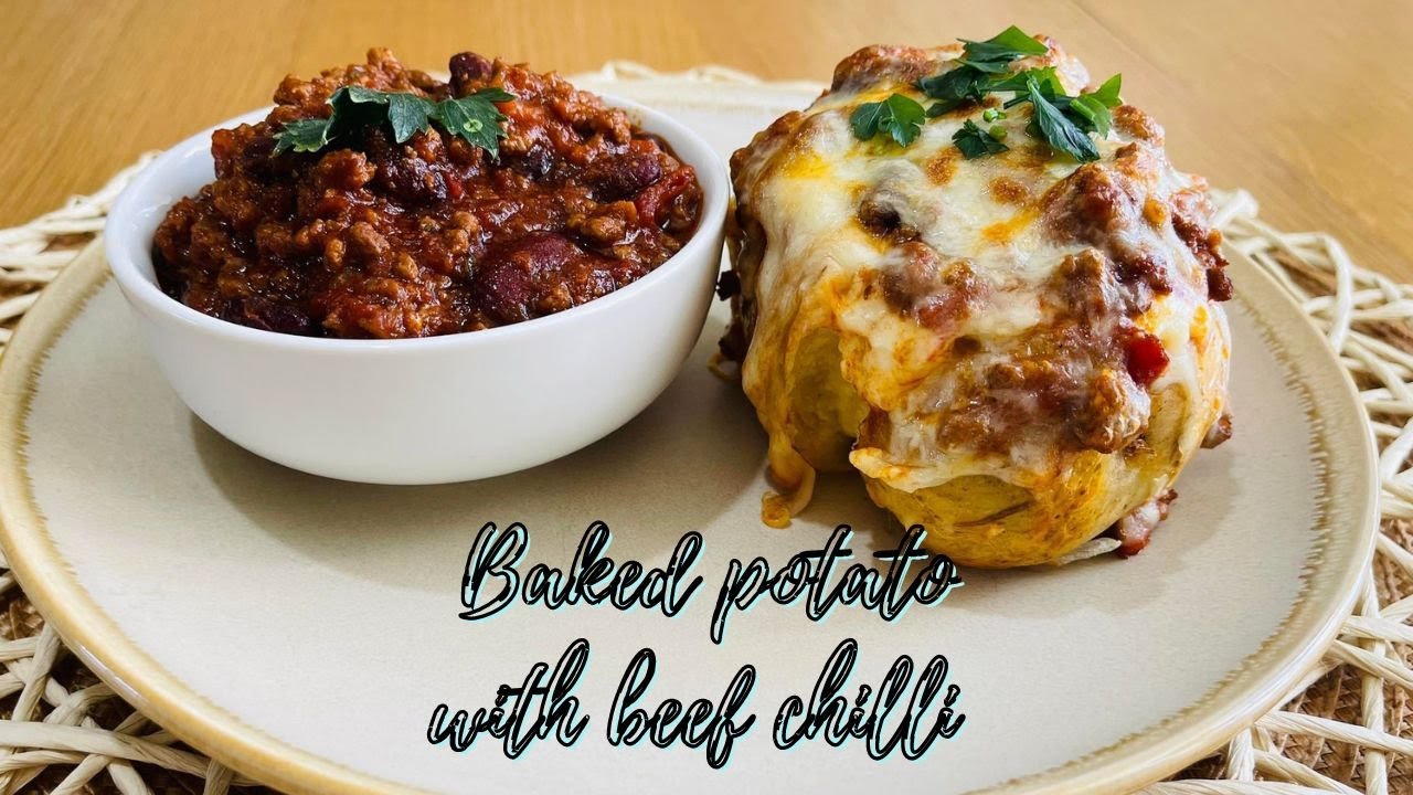 Baked Potato with Beef Chilli | Beef Chilli Recipe | Easy and Tasty Beef Chilli