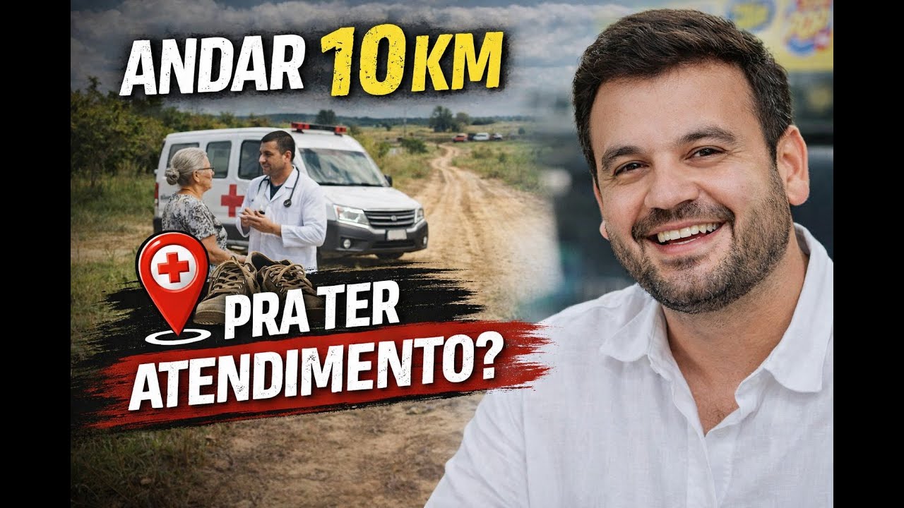 Tem morador que anda 10 km pra conseguir atendimento médico