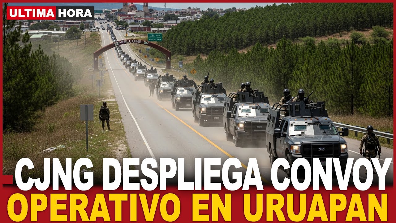 CAOS en Michoac&aacute;n: CJNG despliega 40 BLINDADAS en Uruapan, BEDOLLA no hace NADA