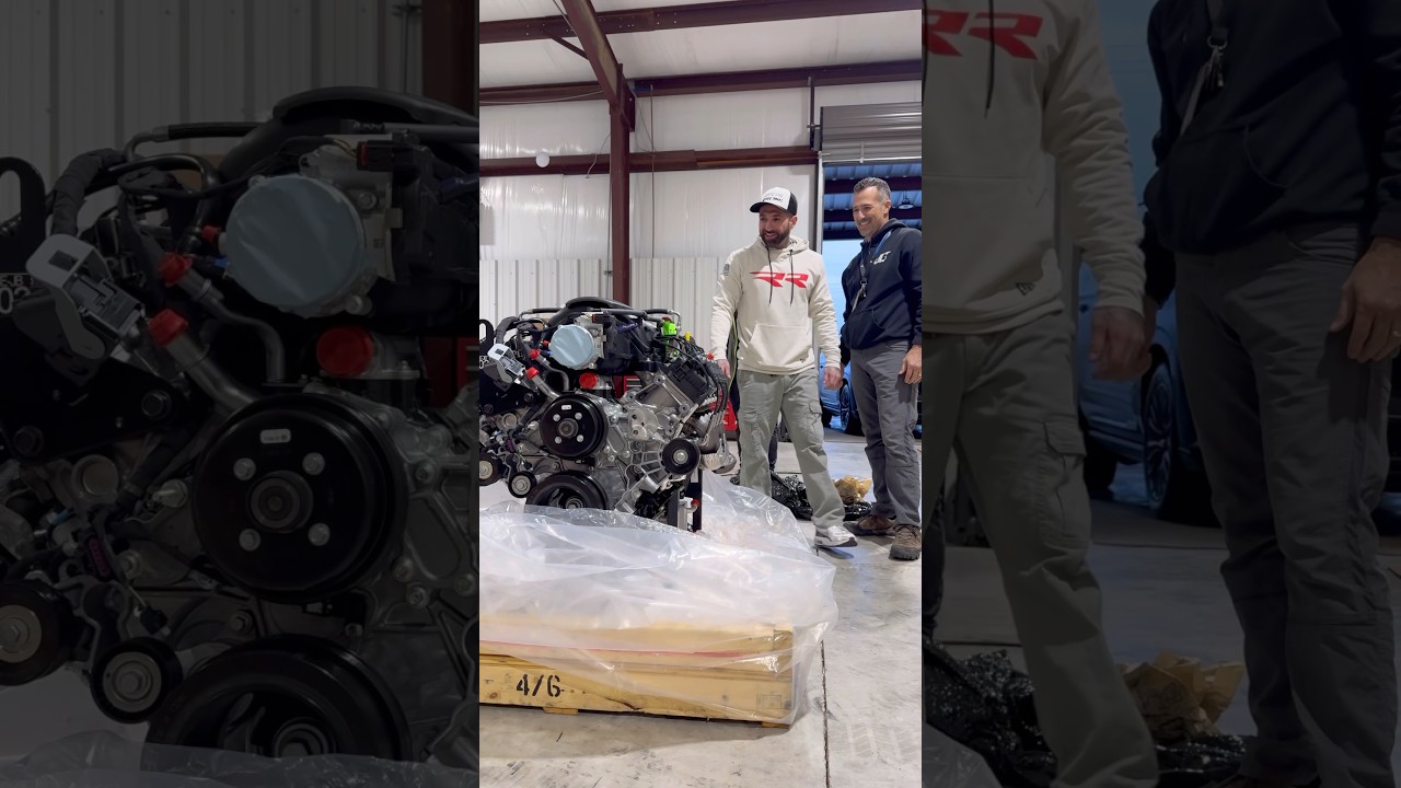 Unboxing the @FordRacing MEGAZILLA 7.3L crate engine!  #teamfordzilla #foxbody #racecar
