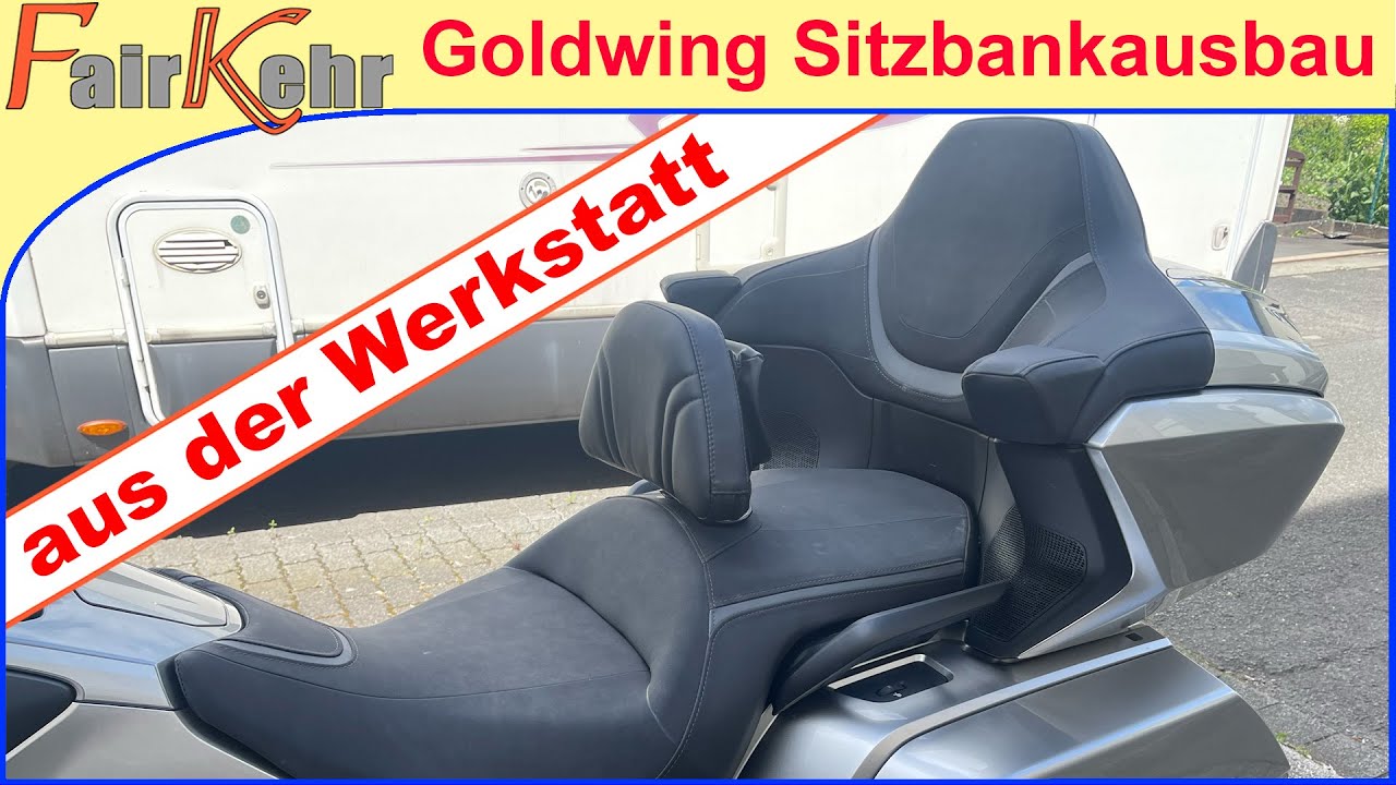 Honda Goldwing SC79 - Fahrerlehne wird montiert
