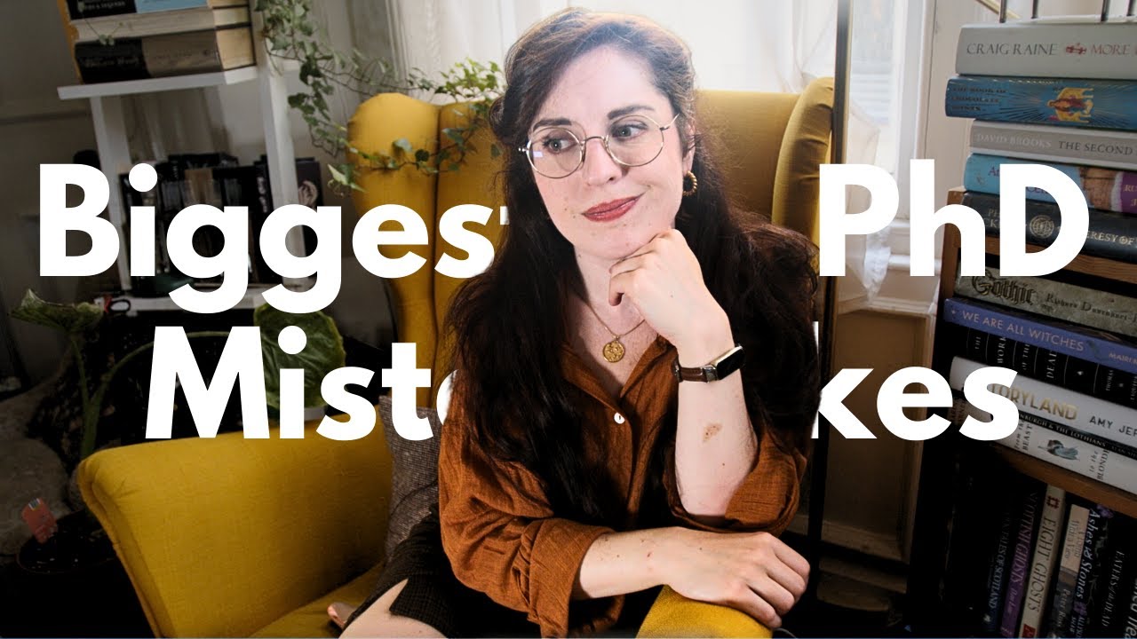3 Biggest Mistakes I Made | First Year PhD Reflection