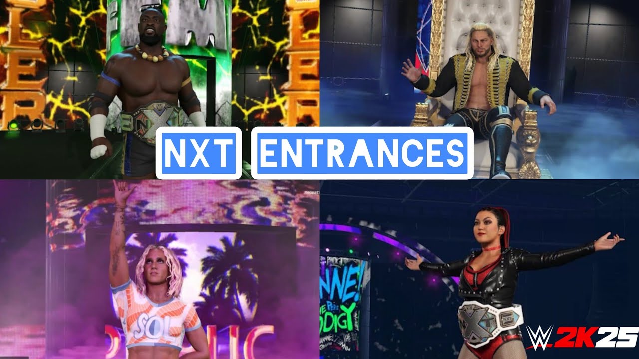 All NXT Wrestler's Entrances in WWE 2K25