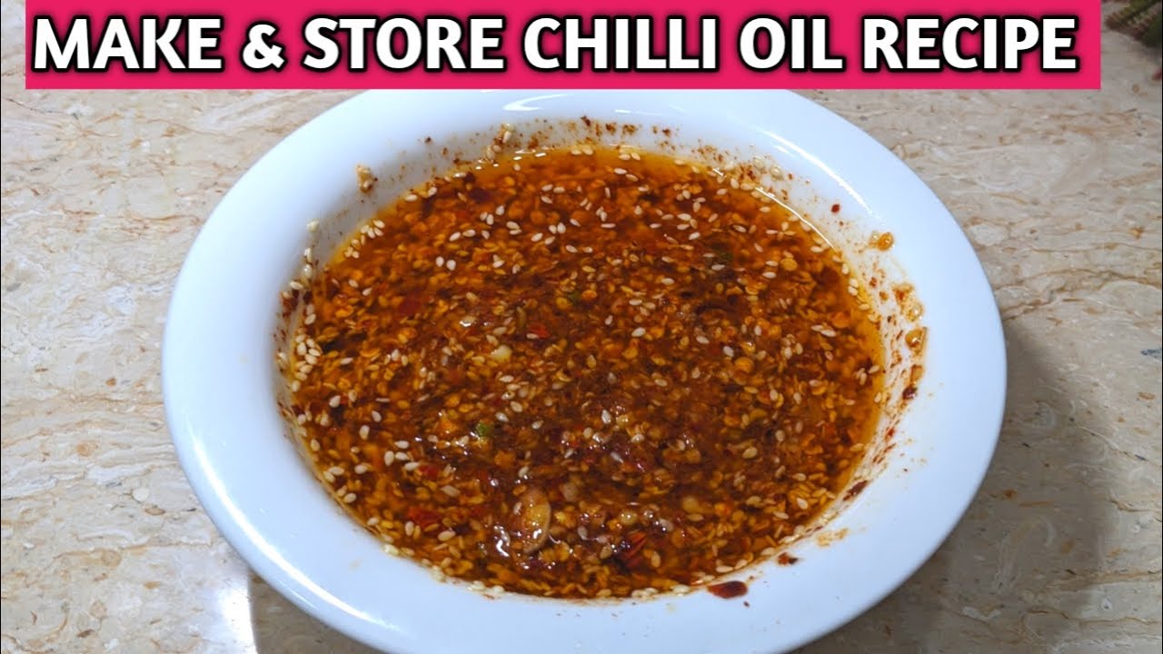 How to make Chinese Chilli Oil at home / Chilli Garlic Oil Recipe By Sweet & Salty Kitchen