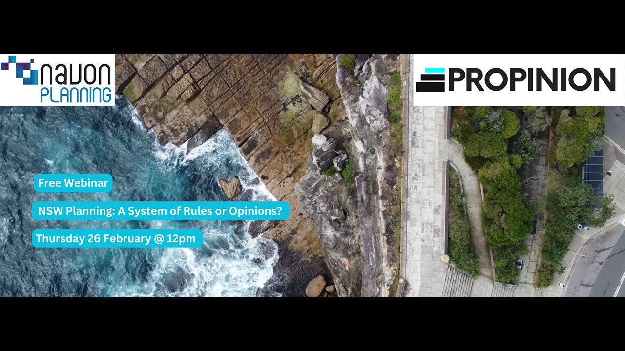 NSW Planning  A System of Rules or Opinions